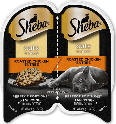 Sheba Cuts In Gravy Roasted Chicken Entrée